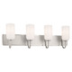 Kichler - 55164PN - Four Light Bath - Solia - Polished Nickel
