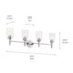 Madden Four Light Vanity (55186CH)
