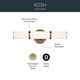 Rosh LED Bath Bar (55187CPZLED)