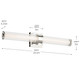 Laurene LED Linear Bath (55196PNLED)