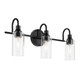 Kichler - 55211BK - Three Light Bath - Kavi - Black