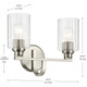 Gioe Two Light Bath (55225NIFLU)