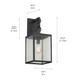 Lahden One Light Outdoor Wall Mount (59007BKT)