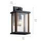 Marimount One Light Outdoor Wall Mount (59018BK)
