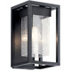Kichler - 59060BSL - One Light Outdoor Wall Mount - Mercer - Black With Silver Highlights