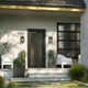 Goson One Light Outdoor Wall Mount (59087BK)