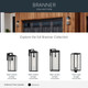 Branner One Light Outdoor Post Mount (59115BKT)