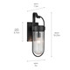 Brix One Light Outdoor Wall Mount (59124BKT)