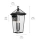 Regence Four Light Outdoor Wall Mount (59128BKT)