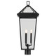 Regence Three Light Outdoor Post Mount (59129BKT)