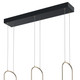 Wayan LED Linear Chandelier (84315MBK) Wayan LED Linear Chandelier (84315MBK)
