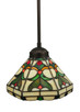 Meyda Tiffany - 134225 - One Light Mini Pendant - Middleton - Craftsman Brown