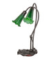 Green Two Light Accent Lamp (13481)