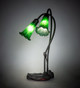 Green Two Light Accent Lamp (13481)