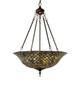 Meyda Tiffany - 135825 - Three Light Pendant - Tiffany Fishscale - Mahogany Bronze