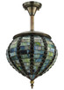 Meyda Tiffany - 136106 - One Light Pendant - Jeweled Beehive - Antique Brass