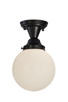 Meyda Tiffany - 143582 - One Light Semi-Flushmount - Revival - Craftsman Brown