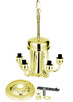 Meyda Tiffany - 14641 - Six Light Lamp Base And Fixture Hardware - Chandelier Hardware - Polished Brass