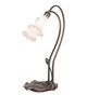 White Pond Lily Two Light Accent Lamp (14654)