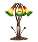 Amber/Green Five Light Accent Lamp (14893)