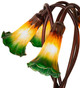 Amber/Green Five Light Accent Lamp (14893)