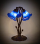 Blue Pond Lily Five Light Accent Lamp (14995)
