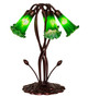 Green Five Light Accent Lamp (15386)