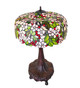 Tiffany Cherry Blossom Three Light Table Lamp (15404)