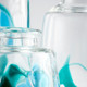 Vase in Blue/Clear (208-11070)