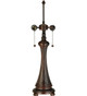 Meyda Tiffany - 157766 - Two Light Table Base - Fluted - Mahogany Bronze