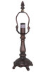 Meyda Tiffany - 157986 - One Light Table Base - Wisteria - Mahogany Bronze