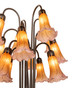 Amber/Purple 12 Light Floor Lamp (15946)