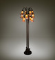 Amber/Purple 12 Light Floor Lamp (15946)