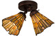 Meyda Tiffany - 163434 - Two Light Flushmount - Delta - Mahogany Bronze