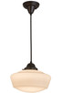 Meyda Tiffany - 163499 - One Light Pendant - Revival - Black MetalCraftsman Brown