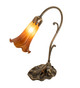 Meyda Tiffany - 17031 - One Light Mini Lamp - Amber - Antique Brass