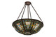 Meyda Tiffany - 171054 - Eight Light Inverted Pendant - Fleur-De-Lis - Mahogany Bronze