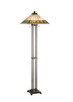 Meyda Tiffany - 17385 - Two Light Floor Lamp - Diamond Band Mission - Mahogany Bronze