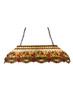 Meyda Tiffany - 17508 - Six Light Oblong Pendant - Tiffany Hanginghead Dragonfly - Mahogany Bronze