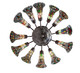 Stained Glass Pond Lily 12 Light Chandelier (17958)