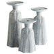 Candle Holder in Tapered Grey (208-11563)