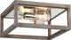Nuvo Lighting - 60-6482 - Two Light Flush Mount - Bliss - Driftwood / Polished Nickel Accents