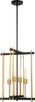 Nuvo Lighting - 60-6525 - Four Light Pendant - Marion - Aged Bronze / Natural Bronze
