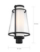 Anau One Light Post Lantern (60-6605)