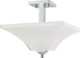 Nuvo Lighting - 60-4007 - Two Light Semi Flush Mount - Parker - Polished Chrome