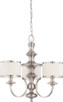 Nuvo Lighting - 60-4734 - Three Light Chandelier - Candice - Brushed Nickel