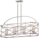 Nuvo Lighting - 60-5334 - Four Light Island Pendant - Ginger - Brushed Nickel