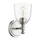 Quorum - 5422-1-265 - One Light Wall Mount - Rossington - Satin Nickel|Clear Seeded