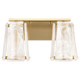 Quorum - 5575-2-80 - Two Light Vanity - Prestige - Aged Brass
