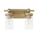 Quorum - 560-2-80 - Two Light Vanity - Lee Boulevard - Aged Brass